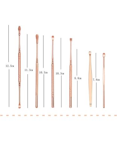 TARVIT Earwax Removal Set - Stainless Steel Ear Cleaner Tool Earpick & Ear Wax Digger in Rose Gold - Shop Now - Buy Online on GoSupps.com
