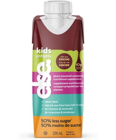Else Nutrition Kids Complete Nutrition Drink for Ages 2+ with Essential Amino Acids Vitamins & Minerals Less Sugar Convenient Ready to Drink Carton Chocolate 4 Pack Chocolate-4 pack 236ml (Pack of 4) - Buy Online on GoSupps.com