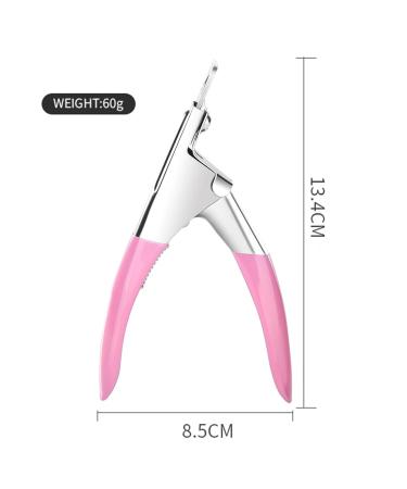 Tingdongwei Nail Clippers - Stainless Steel Tip Cutter for Artificial & False Nails (Pink) | Perfect Manicure Tool - Buy Online on GoSupps.com