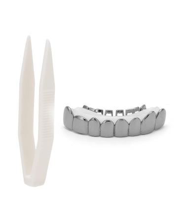 18K Gold Lower Teeth Hip Hop Grills - Halloween Festival Decoration Accessory for Men & Women (Black) - Buy Online on GoSupps.com