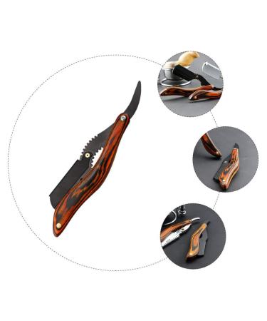FRCOLOR Straight Edge Razor - Men's Manual Safety Folding Shaver in Black | Premium Grooming Tool for Precision Shaving - Buy Online on GoSupps.com