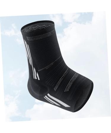 FRCOLOR Silicone Ankle Sleeve Socks - Achilles Tendon Support & Arch Braces for Men | Fake Soccer & Football Protective Gear | 24x10cm Black - Buy Online on GoSupps.com