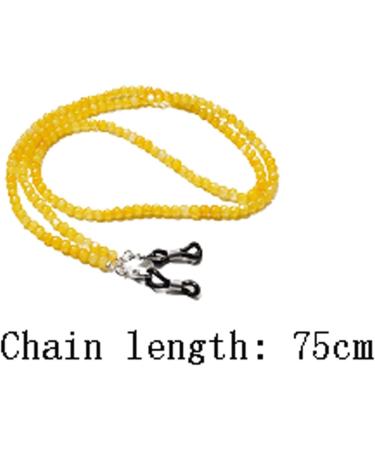 SBTRKT 5-Piece Yellow Acrylic Fiber Eye Chain - Stylish & Durable Sunglasses Accessory for Old Flower Mirrors - Buy Online on GoSupps.com