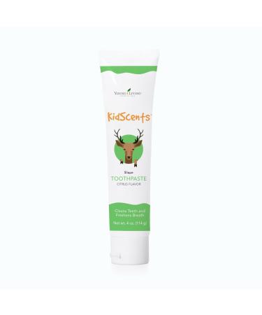 Young Living KidScents Toothpaste 4oz - Citrus Flavor | Gentle Teeth Cleaning | Freshens Breath | SLS-Free Dental Formula | Kid-Friendly Oral Hygiene | Plaque-Fighting | Promotes Healthy Gums