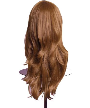 Colorfulpanda 70cm Auburn Brown Curly Full Hair Wig - 28 inches, Synthetic Wig for Women - Perfect for Anime Cosplay, Halloween, and Costume Parties - Buy Online on GoSupps.com