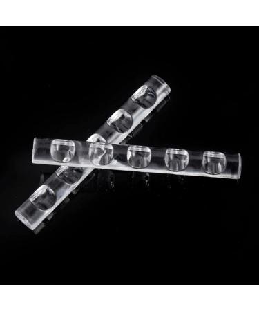 Acrylic Nail Brush Holder - 5-Grids Nail Gel Polish Brush Stand Holder | Clear Stand Organizer for Makeup Brushes Paint Brushes Art Brushes Pens Calligraphy Pens Aezon - Buy Online on GoSupps.com