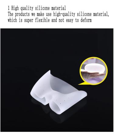 DEAVER Silicone Forefoot Pads Toe Separator Pain Relief Insole Cushion - Bunion Hallux Valgus Corrector & Foot Care Tool (1 Pair) - Buy Online on GoSupps.com