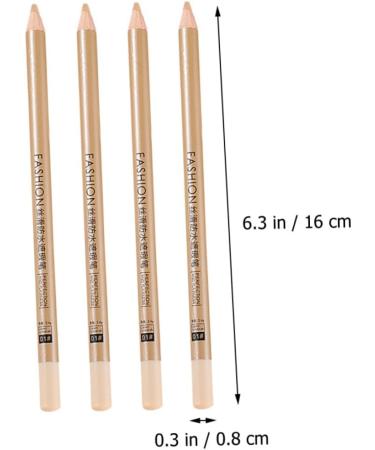 MUSISALY 8 Pcs Concealer Pen Concealer for Marks Women Makeup Supplies Makeup Concealer Wooden White - Buy Online on GoSupps.com