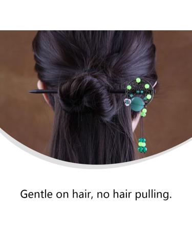Hair Pin Classical Wood Hair Sticks Dangle Tassel Decorative Chinese Style Hair Chopsticks for Women Ladies and Girls - Buy Online on GoSupps.com