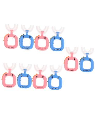 Minkissy 10 STK U-shaped toothbrush for children Children's tooth cleaning tools Cleaning tools for the household toothbrushes for children toothbrush children's accessories Advancing toothbrush