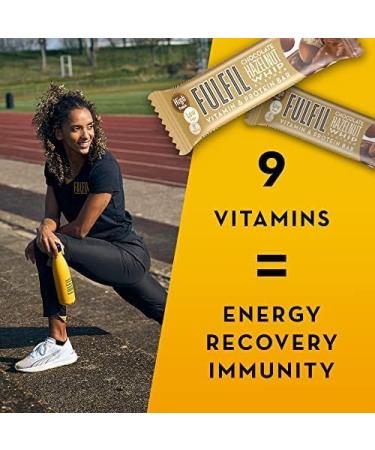 Fulfil Vitamin & Protein Bar (15 x 55g) Chocolate Hazelnut Whip Flavor - 20g Protein, 9 Vitamins, Low Sugar - Buy Online on GoSupps.com