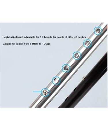 Walking Stick Crutch Adults Crutches Crutches Adjustable with Padded Handles Covers Cane English Adjustable Aluminum Stand Light Weight Gray (Grey) Lucky Star - Buy Online on GoSupps.com