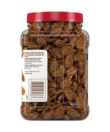 Fisher Snack Glazed Pecans - 24 Oz | Whole Mammoth Pecans for Delicious Snacking - Buy Online on GoSupps.com
