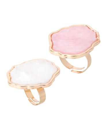 2 pi ces Palette de M lange pour Vernis Ongles Bague R sine Marbr e Portable Outil Manucure Professionnel et Maison