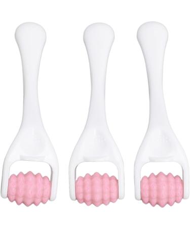 3 Pack Pink Facial Muscle Massage Roller - Portable Eye & Face Massage Tool for Travel & Home - Buy Online on GoSupps.com