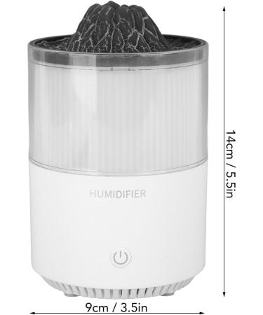 Buy Colourful Flame Essential Oil Diffuser - Ultra Silent Aromatherapy with LED Lights & Volcano Design - 200ml (White) - Shop Internationally - Buy Online on GoSupps.com