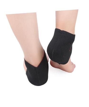 minkissy 2 Pairs Toeless Socks Anti Crack Socks Silicone Heel Socks Cracked Heels Socks Moisturizing Heel Socks Dry Feet Socks Moisturizing Heel Sleeves Foot Spa Socks Anti-Crack Toe Socks 11*10cm
