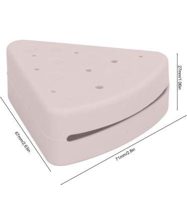 Powder Puff Holder Convenient Triangular Powder Puff Storage Box with Smooth Opening and Dustproof for Home Travel (Chocolate Color) - Buy Online on GoSupps.com