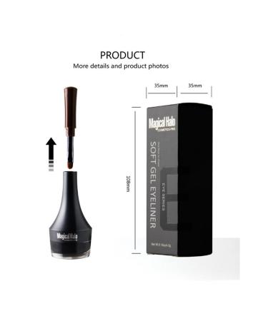 Waterproof Eyeliner - Long-lasting Brown Eyeliner | Smudge-proof & Easy Apply - Buy Online on GoSupps.com