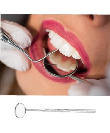 YNR Stainless Steel Mouth Mirror - Dental Oral Hygiene Tool for Teeth Cleaning & Inspection | Daily Oral Care Essentials - Buy Online on GoSupps.com