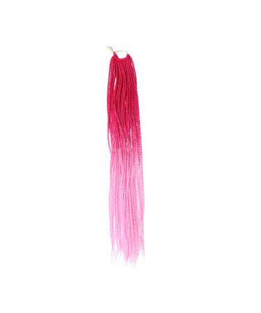 FOMIYES Synthetic Hairpiece Braids Hair Extensions Clip on Ponytails Synthetic Wigs Braid Hair Clips Gradient Hair Braid Ponytail Wigs Ponytail Hair Extensions Women's Highlight Hair Piece Size 1 Picture 5