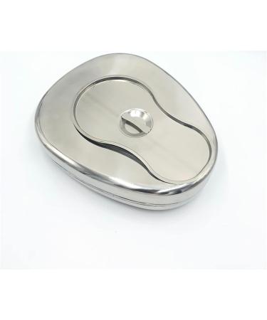 Stainless Steel Potty Portable Thick Stainless Steel Bed Pans with Lid for Bedridden Patients Pregnant Woman and Elderly Simple to Clean - Buy Online on GoSupps.com