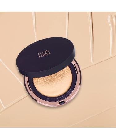 ETUDE Double Lasting Cushion Matte #17C1 Light Vanilla SPF 50/PA++ | 24-Hour Long-Lasting Coverage for Clean and Soft Skin | Korean Makeup - Buy Online on GoSupps.com