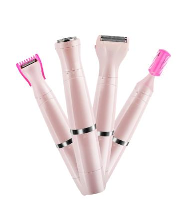 Healvian Private Shaver Electric Shavers 4in1 Mini Portable Shaver for Women Armpit Trimmer Facial Hair Sturdy Material Easy to Clean