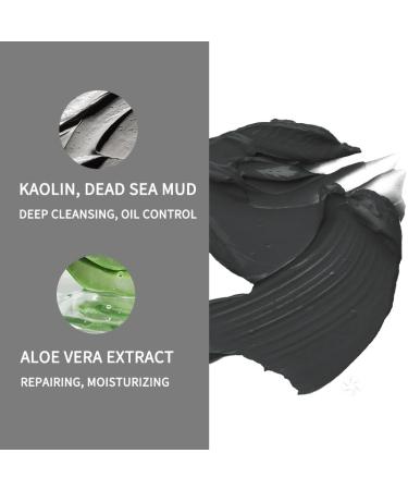 Organic Dead Sea Clay Mud Mask - Deep Pore Cleanser Antioxidant Skincare Soothes & Detoxifies - Ideal for All Skin Types - 2.8 oz - Buy Online on GoSupps.com
