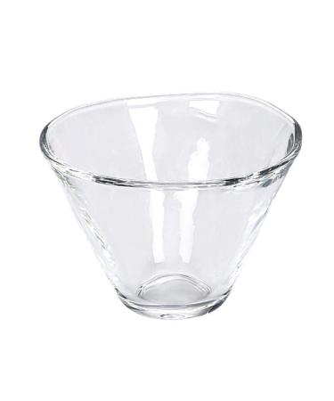 Transparent Glass Bowl Tableware Ice Cream Bowl Bucket Type Milkshake Cup -Style Breakfast Dessert Bowl 10 6.7cm Kitchenware