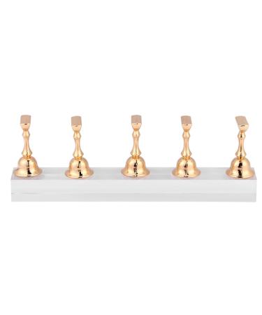 Nail Tips Stand Holders False Nail Display Stand Holder Set Nail Art Practice Holder Gold Magnetic Nail Showing Shelf