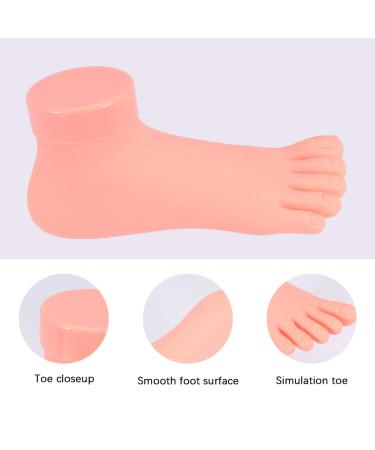 Lurrose 2 PCS Plastic Foot Model Tools for Nail Art Practice - Soft Prosthetic Manicure Training Tool (Right) - Buy Online on GoSupps.com