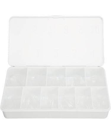 Long Clear Fake Nails Ultra Thin Carve Grinding Half Frosted False Nails for Wedding Dating Party Almond (Almond) - Buy Online on GoSupps.com