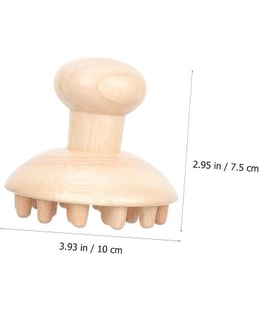 Healvian Wooden Massage Comb - Gua Sha Head Massager for Dandruff & Lymphatic Therapy - Natural Beech Child-Friendly Scraper - Buy Online on GoSupps.com