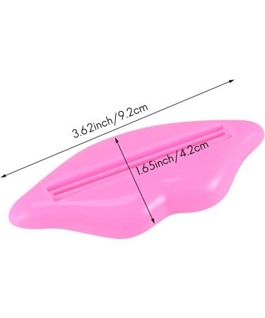 Dewedrt Home Multifunctional Bathroom Toothpaste Cream Squeezer Lip Shape (Pink and Red Random Send) - Buy Online on GoSupps.com