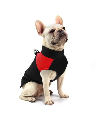 Femax dog coat for dogs dog jackets waterproof warm jacket for small medium -sized large dogs winter jacket warm padded puppy vest pet clothing for cold weather red l (breast 42cm back 35cm)