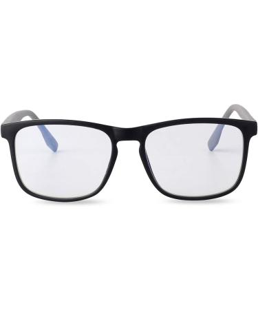 Shop Blue Light Blocking Reading Glasses - Retro Rectangle TR Frame Unisex Black with Spring Hinges - Sturdy & Stylish - Buy Online on GoSupps.com