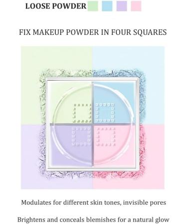 Matte Face Powder Color Concealer Oil Control Makeup Loose Powder Flawless Minimize Pores and Fine Lines Lightweight Waterproof Brightens Skin Tone - Buy Online on GoSupps.com