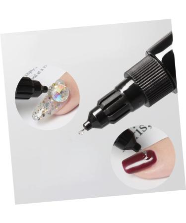 1Pc Fake Nails Glue Fake Nail Glue Nail Gel nailpaint 3D Nail Drill Glue Nail Polish Drill Pen Glue Nail Accessories Filling Glue Pen Disposable gem Glue Builder Second Generation As Shown 13.3*2.2cm - Buy Online on GoSupps.com