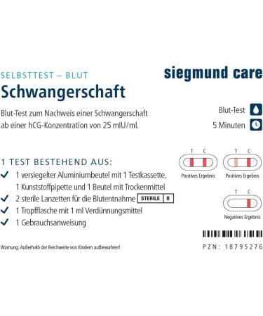 Accurate Home Blood Pregnancy Test - Detect HCG Levels from 25 mIU/ml | Fast Results - Buy Online on GoSupps.com