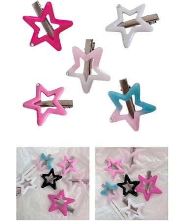 AJTUTUS Fashion Hollow Five-Pointed Star Hairpins Hair Duckbill Clip Sweet Hair Barrettes Sweet Hair Accessory Party Jewelry - Buy Online on GoSupps.com