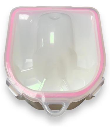Pink & White Acetone Resistant Soak Off Tray/Bowl for Easy and Comfortable Removal of Gel Polish Acrylics and Polygel Nails - Buy Online on GoSupps.com