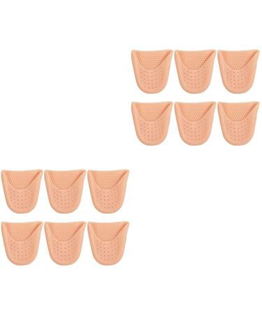 Beaupretty 6 Pairs Toe Protector Toe Caps Breathable Toe Covers Ballet Toe Cover Cup Condom Toe Sleeves Pointe Shoes Protectors Insoles for Heels Breathable Protector Pad Sebs Feet As Shownx2pcs 10x9cmx2pcs