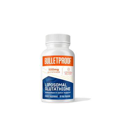 Bulletproof Liposomal Glutathione Force Antioxidant Capsules 30 Count Supplement for Liver Health and Immune Support 30 Servings Packaging May Vary 30 Count (Pack of 1)