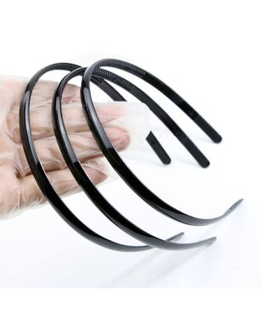 Androxeda 5-Piece Plastic Headbands with Teeth | DIY 10mm Wide Hairbands for All Hair Types - Buy Online on GoSupps.com