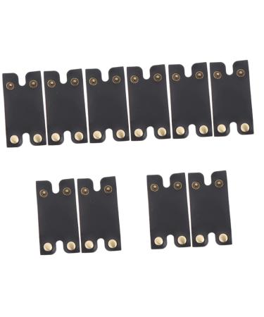 CABILOCK 10 STK travel accessories facial razor for men leather sheath travel accessories for men razor blades for men razor shaving for men travel shaving synthetic leather care 8.5x4.5cmx5pcs blackx5st