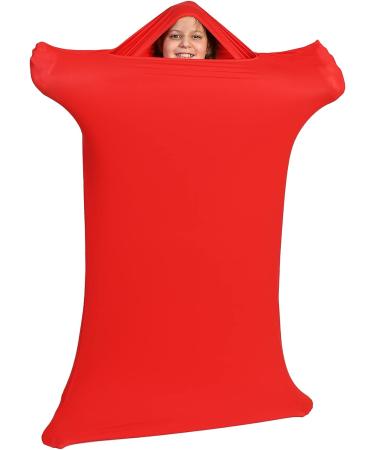 Sensory Owl Full Body Sock - Red Size S (max 100cm) | Deep Pressure Stimulation Therapy Toy for ADHD, Autism, Stress & Anxiety Relief - Super Soft Lycra Wrap - Buy Online on GoSupps.com