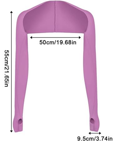 TSLRSA UV Protection Bolero | 2-Piece Cooling Scarf Arm Cuffs with Finger Holes - Blue & Purple - Buy Online on GoSupps.com
