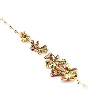 Wedding Hair Accessories Clips RoMaletic Crystal Pearl flower Bridal hairpin tiara crown bridal hair Jewelry Pins red hair - Buy Online on GoSupps.com