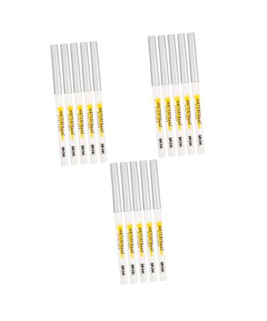 Beavorty 15 Pcs White Lying Silkworm Pen Eyeliner Pencil Xmas Tree Concrete Eyeshadow Crayon Girl Makeup